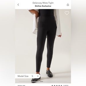 Athleta Delancey moto leggings xs petite